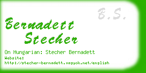 bernadett stecher business card